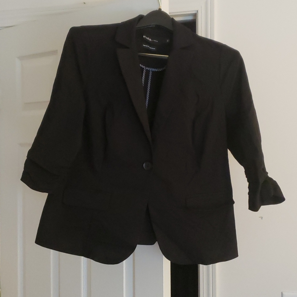 Crop blazer blk Torrid jacket